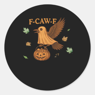 Adesivo F-Caw-F Halloween Clássico Retrô