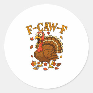 Adesivo F-caw-f Humor de Peru Turquia F-caw-f Citação Dia 