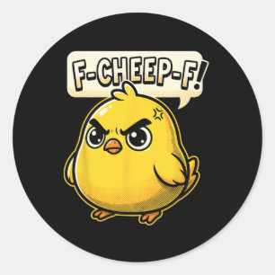 Adesivo F-cheep-f Galinha Raivosa Arte Pop Comic