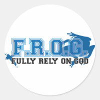 F.R.O.G. - Confie totalmente em Deus (azul)