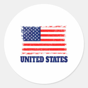 Adesivo Fã de Futebol Americano 2022 Bandeira dos EUA T Pa