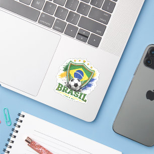 Adesivo Fã de Futebol Brasileiro Brasil Futebol Brasileiro