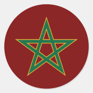 Adesivo Fã de Futebol Marroquino Bandeira do Marrocos