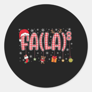 Adesivo Fa (la)8 Papais noeis de Natal Engraçados Fa La Ma