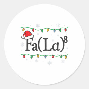 Adesivo Fa (la) 8 Professor de Matemática Engraçado Natal