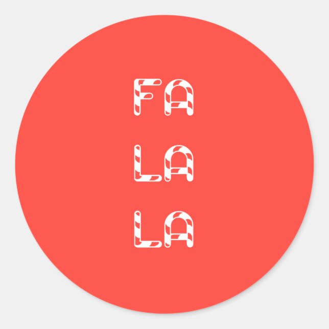 Adesivo Fa La La christmas (Frente)