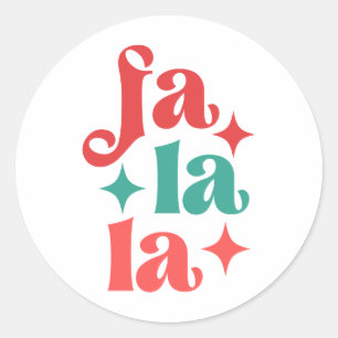 Adesivo Fa La La - Design de Tipografia Festiva Foliday