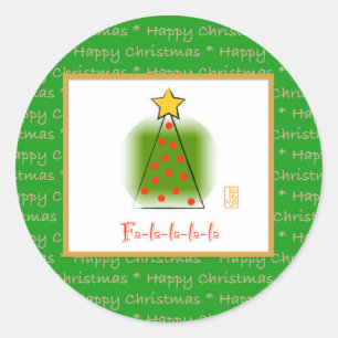 Adesivo Fa-la-la-la-la-Mod Natal Feriado
