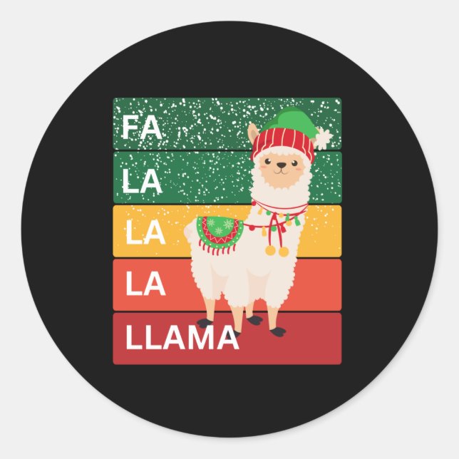 ADESIVO FA LA LA LLAMA (Frente)