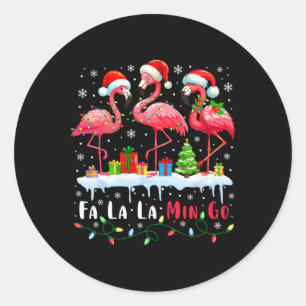 Adesivo Fa La La Mingo Flamingo Natal Tropical Xmas Tr