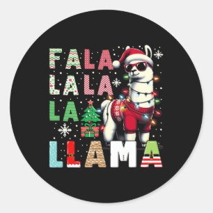 Adesivo Fa La Llama Funny Llama Amante de os animais de Na