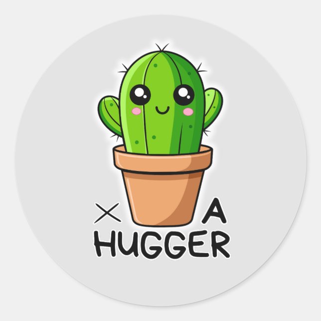 Adesivo Fábrica Engraçada De Cactus Pun (Frente)