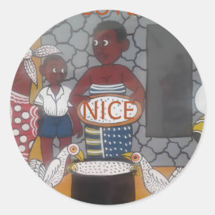 Adesivo Fábrica tradicional africana, linda e adorável