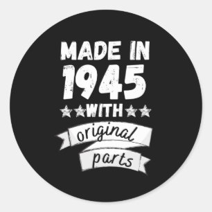 Adesivo fabricado em 1945 com peças originais,