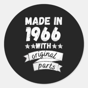 Adesivo fabricado em 1966 com peças originais,