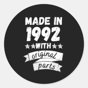 Adesivo fabricado em 1992 com peças originais,