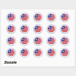 Adesivo Fabricado no 'U Round Sticker'