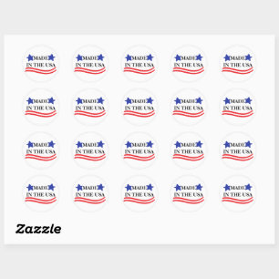 Adesivo Fabricado no 'U Round Sticker'