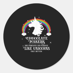 Adesivo Fabricante de Chocolate Fabuloso Mágico Como Unicó