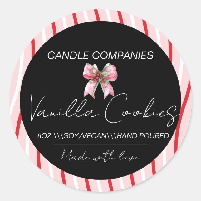 Adesivo Fabricante de Velas de Arco de Natal  (Frente)