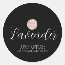 Adesivo Fabricante de Velas Veganas Simples de Soja Logoti
