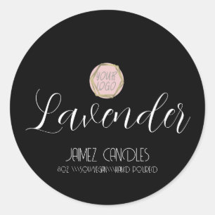 Adesivo Fabricante de Velas Veganas Simples de Soja Logoti