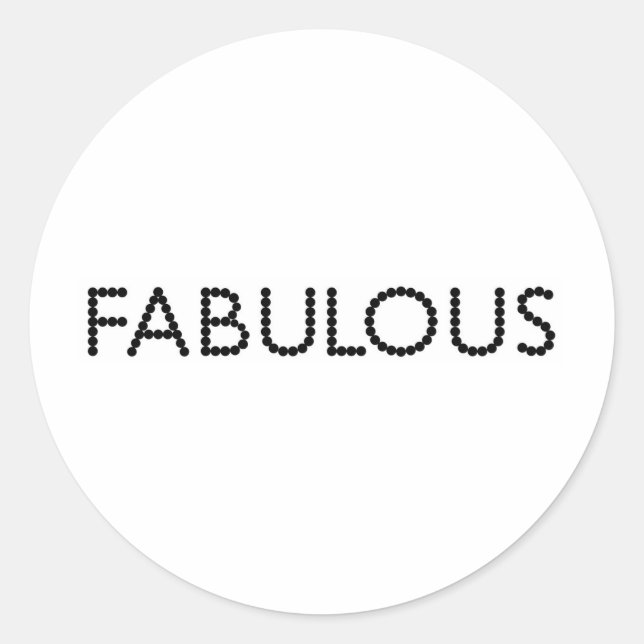 Adesivo Fabuloso (Frente)