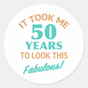 Adesivo Fabuloso 50º aniversário
