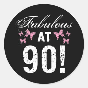 Adesivo Fabuloso 90 Birthday