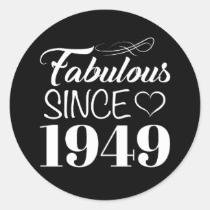 Adesivo Fabuloso desde o aniversário de 70 de 1949