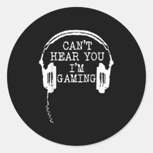 Adesivo Fabuloso jogo Não consigo ouvir-te Estou a jogar