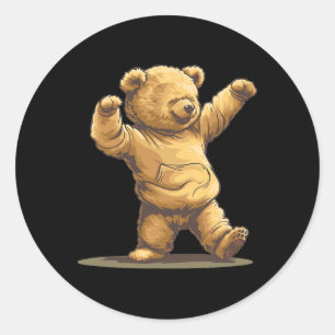 Adesivo Fabuloso Urso Dançante Figurino Para Meninos E Men