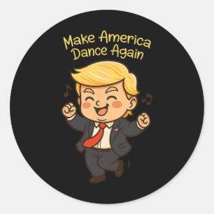 Adesivo Faça a América dançar de novo - Engraçado Donald T