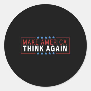 Adesivo Faça a América pensar novamente em camisas de prot