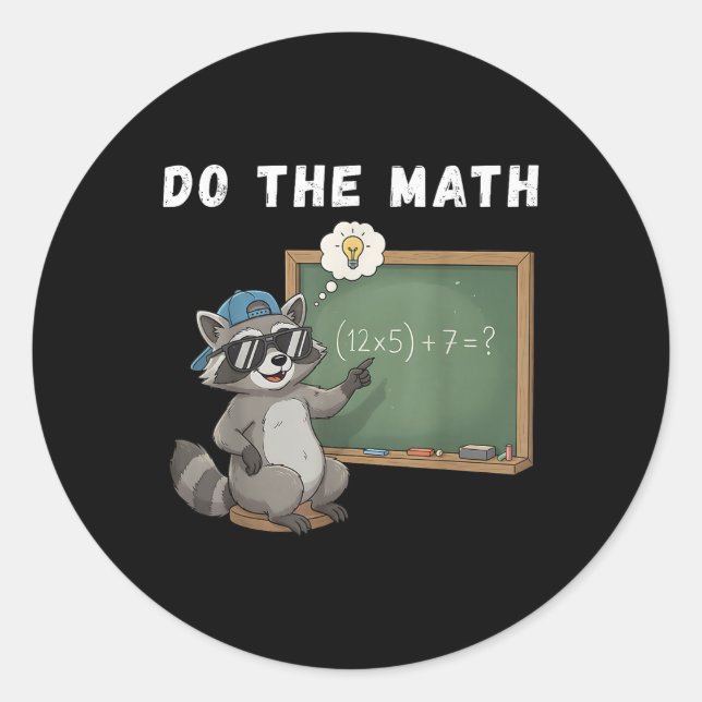 Adesivo Faça a Matemática 67 Meme Engraçado Seis Sete Prof (Frente)