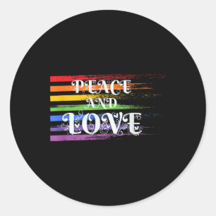 Adesivo Faça a paz, não a guerra - Colorida Peace &amp; Lo