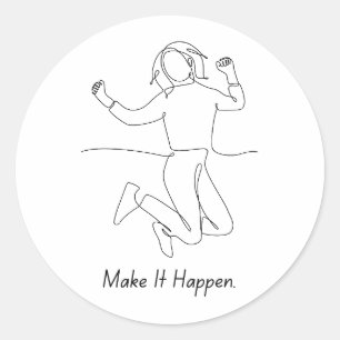 Adesivo Faça acontecer - Hustle Sticker