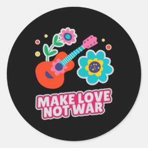 Adesivo Faça amor não guerra