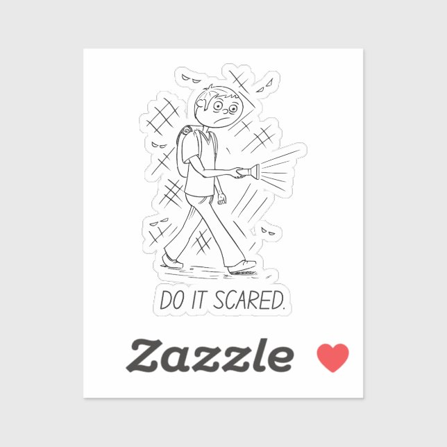 Adesivo Faça Assustado - Cartola (Folha)