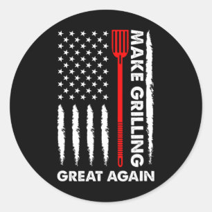 Adesivo Faça churrasco de Excelente 4 de julho Churrasco d