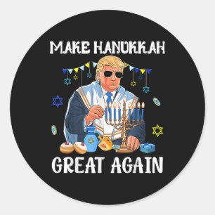 Adesivo Faça com que Hanukkah Excelente novamente Trump ju