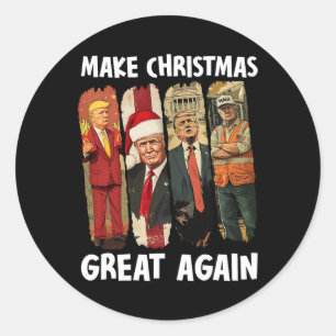Adesivo Faça Excelente De Natal Novamente Papais noeis Eng
