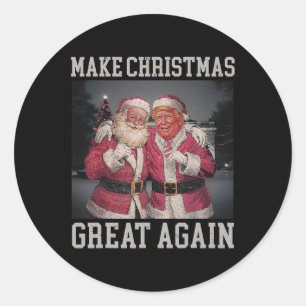 Adesivo Faça Excelente De Natal Novamente Papais noeis Eng