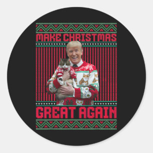 Adesivo Faça Excelente De Natal Novamente Xmas Engraçado T