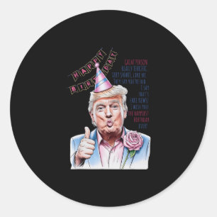 Adesivo Faça Meu Aniversário Grande Novamente Donald Trump