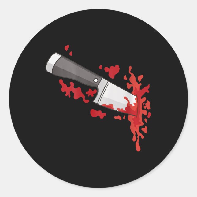 Adesivo Faca No Assassinato De Ck Halloween Faca Figurume  (Frente)