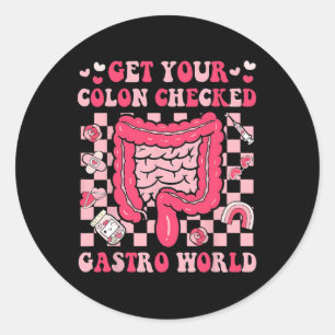 Adesivo Faça o Check-up do seu Cólon Gastro Mundo Endo do