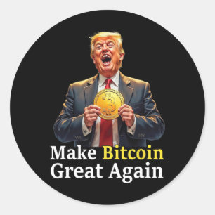 Adesivo Faça o Excelente Bitmoney novamente Trump Bitmoney