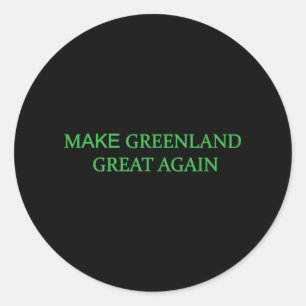 Adesivo Faça o Excelente da Groenlândia novamente verde Me