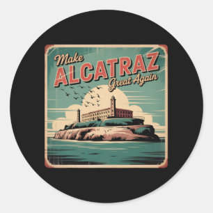 Adesivo Faça o Excelente de Alcatraz de novo Trump 2025 En